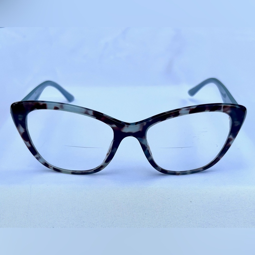 Prada 0PR 05WV Women's Blue and Tortoiseshell Glasses, Case Included - Picture 4 of 5
